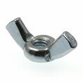 Prime-Line Wing Nuts, Cold-Forged, #8-32, Zinc Plated Steel, 100PK 9076244